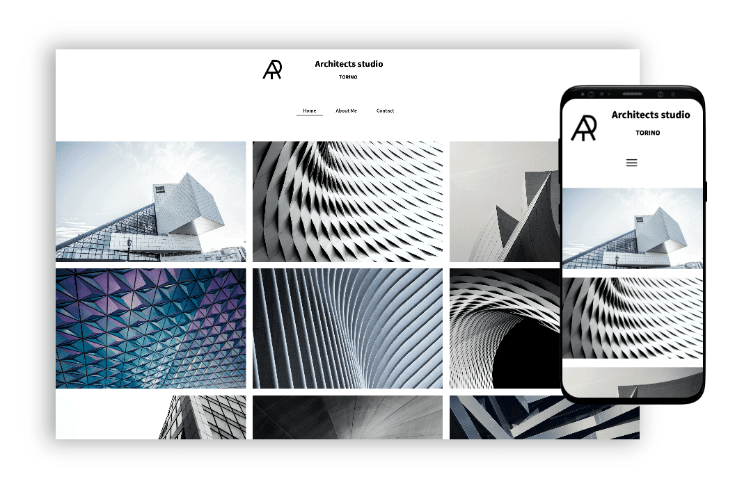 ai website builder - architecture portfolio website template 2