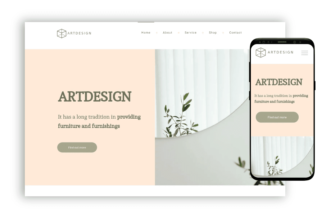 ai website builder - design portfolio website template 1