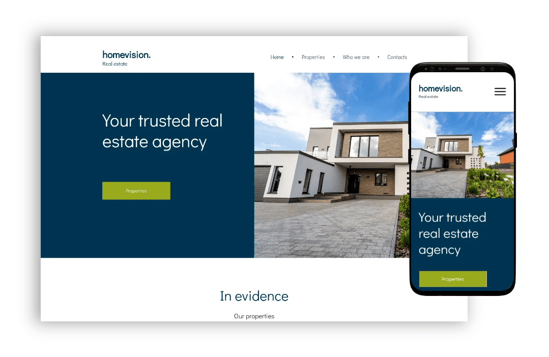 ai website builder - real estate website template 2