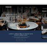 ai website builder - restaurant website template 1